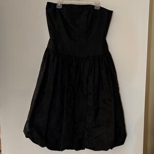 Elegant Ann Taylor Black Strapless Dress